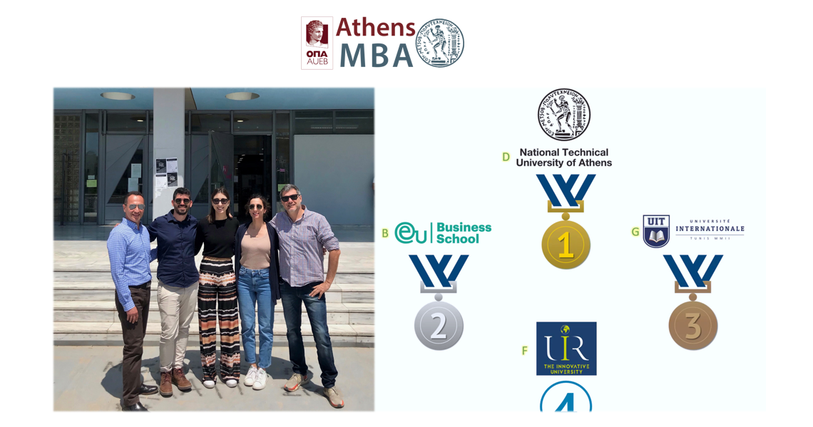 Athens MBA team distinction in a business Game competition